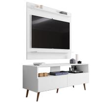 Painel para TV 50 Pol Senna e Rack Bancada 136cm Versa M24 Branco - Mpozenato