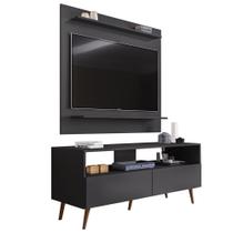 Painel para TV 50 Pol Senna e Rack Bancada 136cm Versa M24 Preto - Mpozenato