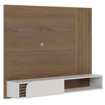 Painel para TV 55 Pol com Bancada Madrid C05 Amêndoa/Off White Matte - Mpozenato Painel para TV 55 Pol com Bancada Madrid C05 Amêndoa/Off White Matte - Mpozenato