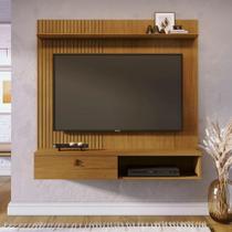 Painel para TV 55" Seluna M20 141CM MDF Suspensa Cumaru D'Rossi Painel para TV 55" Seluna M20 141CM MDF Suspensa Cumaru D'Rossi