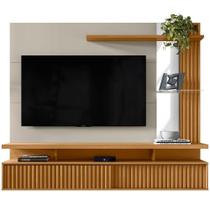 Painel para TV 60 Pol com Bancada Suspensa 182cm Mogi L05 Nature Off White - Lyam Decor Painel para TV 60 Pol com Bancada Suspensa 182cm Mogi L05 Nature Off White - Lyam Decor