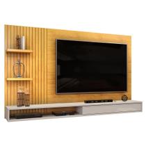 Painel Para TV 60 Pol com Bancada Suspensa 190cm Elion D05 Cedro Bali - Lyam Decor