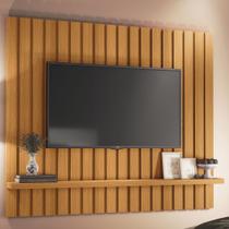Painel Para TV 60 Pol Ripado 160cm Conect B01 Cinamomo - Lyam Decor