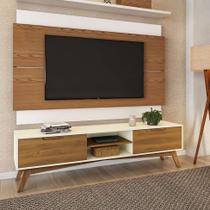 Painel Para TV 60 Polegadas Kingston I Freijó com Off White - Mobly