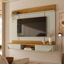Painel Para TV 65'' Aura com 2 Portas Deslizantes - Cumaru/Opala Madetec