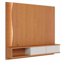 Painel Para TV 65 Pol Bancada Suspensa LED Patmos C04 Freijó Off White Matte - Lyam Decor Painel Para TV 65 Pol Bancada Suspensa LED Patmos C04 Freijó Off White Matte - Lyam Decor
