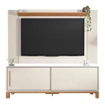 Painel para Tv 65 Pol e Rack Bancada 180cm Lucca Off/Freijó C01 - Mpozenato