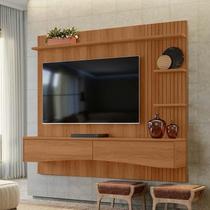 Painel Para TV 65 Polegadas 180cm Europa Lukaliam Jequitiba Ripado Painel Para TV 65 Polegadas 180cm Europa Lukaliam Jequitiba Ripado