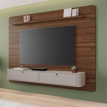 Painel para Tv 65 Polegadas Arcos 182x162cm Detalhes Curvos e Portas Báscula Marrom Avelã/Off-White Painel para Tv 65 Polegadas Arcos 182x162cm Detalhes Curvos e Portas Báscula Marrom Avelã/Off-White