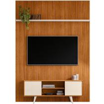 Painel Para Tv 65 Polegadas Composição Bancada Panor Cinamomo/off White