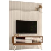 Painel Para Tv 65 Polegadas Composição Bancada Premax Naturale/off White