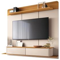 Painel Para Tv 70 Pol Bancada Suspensa Orgânica Cheri B01 Off White Cinamomo - Lyam Decor Painel Para Tv 70 Pol Bancada Suspensa Orgânica Cheri B01 Off White Cinamomo - Lyam Decor