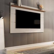 Painel Para TV 70" Vivare New 1.8 - Off White com Freijó - Germai