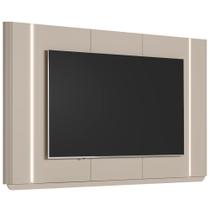 Painel Para TV 75 Pol Com LED 240cm Elysia L05 Off White Fosco - Lyam Decor