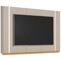 Painel Para Tv 75 Pol Com Led 240cm Elysia L05 Tauari Off White Fosco - Lyam Decor