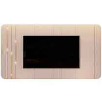 Painel Para TV 75 Pol Com LED Orgânico Dion D05 Off White - Lyam Decor
