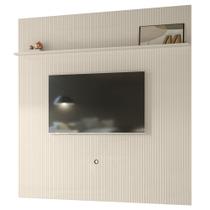 Painel Para TV 75 Polegadas 238cm André M01 Off White - Mpozenato