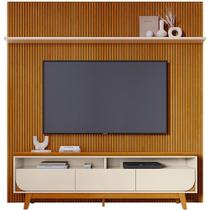 Painel Para Tv 75 Polegadas Composição Bancada Lua Cinamomo/off White
