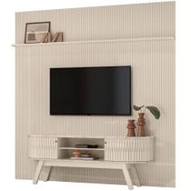 Painel Para Tv 75 Polegadas Composição Bancada Lugana Calacata/off White
