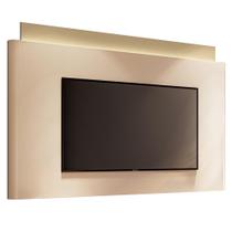 Painel Para TV 85 Pol Orgânico Com LED 208cm Aslan B01 Off White Champagne - Lyam Decor