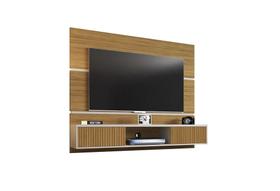 Painel Para TV Âmbar Cinamomo Off White Ripado - Bechara Móveis