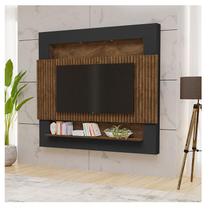 Painel para Tv Ambiente Riviera Ripado 2.1 Malbec Preto - Luapa