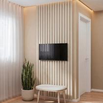 Painel para TV até 32 Polegadas 80x250cm Ripado Aruá CabeCasa MadeiraOriginals Painel para TV até 32 Polegadas 80x250cm Ripado Aruá CabeCasa MadeiraOriginals