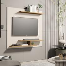 Painel Para TV até 32 Polegadas Com Prateleiras Oscar cor Off white / Nature - Comprar Moveis em Casa