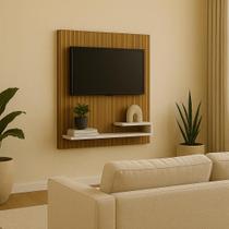 Painel Para Tv Até 32 Polegadas Ripado Com Prateleira