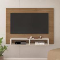 Painel para TV até 42 Polegadas 120cmx89,5cm Suporte Universal Flash Marrom Cinamomo/Off White Painel para TV até 42 Polegadas 120cmx89,5cm Suporte Universal Flash Marrom Cinamomo/Off White