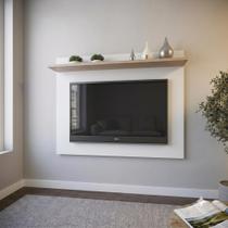 Painel para TV até 42 Polegadas 135CMX120CM 1 Prateleira Benevello Branco Painel para TV até 42 Polegadas 135CMX120CM 1 Prateleira Benevello Branco
