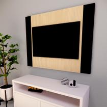 Painel para TV até 42 Polegadas em MDP Ripado Luxo para Quarto Sala Escritório Decoração