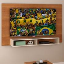 Painel para TV Até 42 Polegadas Flash C/ Suporte para TV Cinamomo/Off White - Artely Painel para TV Até 42 Polegadas Flash C/ Suporte para TV Cinamomo/Off White - Artely