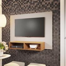 Painel para TV até 43 Polegadas 120cmx90cm Life Branco Off White/Mel Painel para TV até 43 Polegadas 120cmx90cm Life Branco Off White/Mel