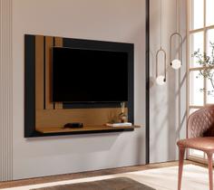Painel para tv até 43P Oliveira cor Preto / Nature - Comprar Moveis em casa Painel para tv até 43P Oliveira cor Preto / Nature - Comprar Moveis em casa