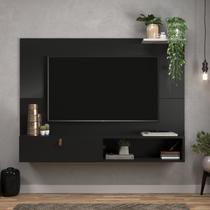 Painel para TV até 50 Polegadas 123cmx90cm 1 Porta Alca Sintética California Preto Painel para TV até 50 Polegadas 123cmx90cm 1 Porta Alca Sintética California Preto