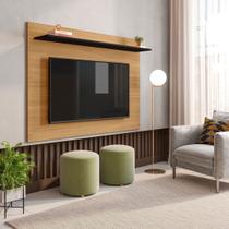 Painel para TV até 50 Polegadas 130cmx91cm 1 Prateleira Columbia Espresso Móveis Marrom Preto/Amadeirado Painel para TV até 50 Polegadas 130cmx91cm 1 Prateleira Columbia Espresso Móveis Marrom Preto/Amadeirado