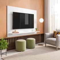 Painel para TV até 50 Polegadas 130cmx91cm 1 Prateleira Columbia Espresso Móveis