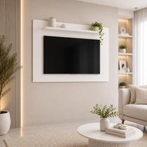 Painel para TV até 50 Polegadas 135cmx90cm Safira Branco Painel para TV até 50 Polegadas 135cmx90cm Safira Branco
