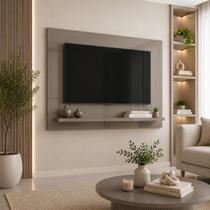 Painel para TV até 50 Polegadas 135cmx90cm Safira Cinza Pérola