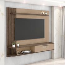 Painel para TV até 50 Polegadas 160,2cmx136cm Jeri Marrom Fendi/Carvalho Painel para TV até 50 Polegadas 160,2cmx136cm Jeri Marrom Fendi/Carvalho
