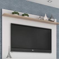 Painel para TV até 50 Polegadas 160cmx120cm 1 Prateleira Benevello Quiditá Branco Painel para TV até 50 Polegadas 160cmx120cm 1 Prateleira Benevello Quiditá Branco