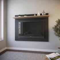 Painel para TV até 50 Polegadas 160CMX120CM 1 Prateleira Benevello Quiditá Cinza Painel para TV até 50 Polegadas 160CMX120CM 1 Prateleira Benevello Quiditá Cinza