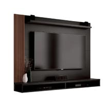 Painel Para TV até 50 Polegadas Dijon Ripado c/ Prateleira Preto / Naturale Painel Para TV até 50 Polegadas Dijon Ripado c/ Prateleira Preto / Naturale