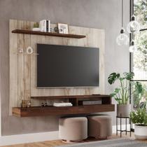 Painel Para Tv Até 50 Polegadas MDF Valencia Plus Permobili Rústico/Café Painel Para Tv Até 50 Polegadas MDF Valencia Plus Permobili Rústico/Café