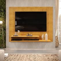 Painel para TV Ate 50 Polegadas Ripado 2 Prateleiras Nando Cedro DJ Móveis