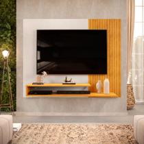 Painel para TV até 50 Polegadas Ripado com Nichos Dj Moveis Nando Cedro Bali