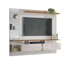 Painel para TV até 55'' Off White com Damasco Intense - Lukaliam Móveis