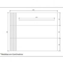 Painel para TV até 55 Polegadas 1 Prateleira Estilare