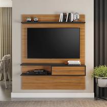 Painel para TV até 55 Polegadas 135cmx160,2cm Nt 1155 Marrom Freijo Trend/Preto Tx